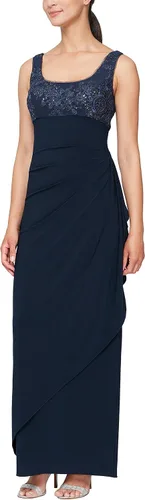 Vista 3 de Alex Evenings Vestido tipo chaqueta tipo bolero con cintura imperio para mujer (tallas pequeñas y regulares)