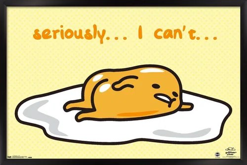 Vista 8 de Trends International Gudetama - I Can't Wall Poster, 14.725" x 22.375", Barnwood Framed Version