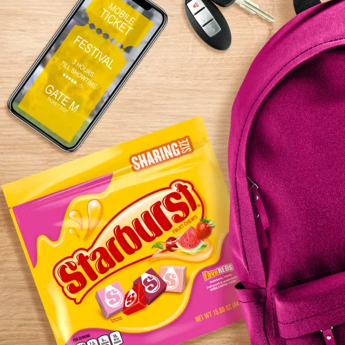 Vista 7 de STARBURST FaveREDS - Caramelos masticables de frutas, caramelos masticables, bolsa de tamaño compartido de 15.6 onzas (paquete de 2)