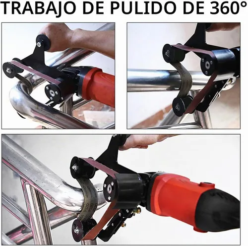 Vista 2 de Lijadora de banda Accesorio Amoladora YSJWAER - Adaptador Amoladora angular Accesorio de lijado Pulidor 5/8-11 Rosca