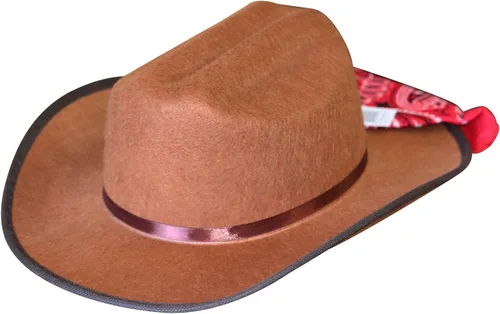 Vista 19 de Aeromax Sombrero de vaquero junior con pañuelo