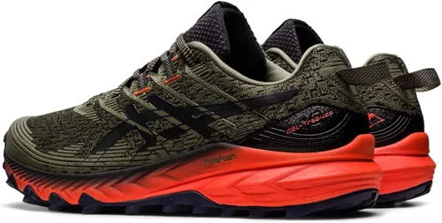 Vista 3 de ASICS Gel-Trabuco 10 - Tenis de correr para hombre, negro, anaranjado, (Shocking OrangeBlack)