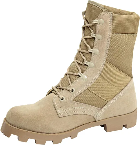 Vista 2 de Rothco Speedlace Jungle - Botas de senderismo tácticas resistentes de gamuza de piel de 8 pulgadas de alto