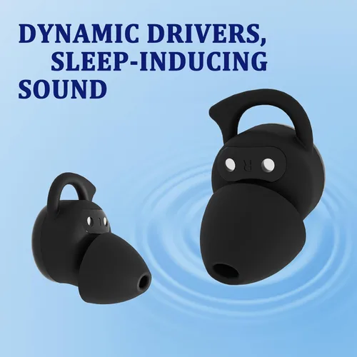 Vista 6 de Auriculares para dormir, audífonos para dormir de lado (negro)