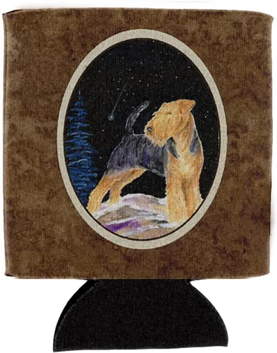 Vista 201 de Caroline's Treasures SS8447CC Starry Night English Bulldog - Enfriador para latas o botellas, lavable, funda plegable con aislamiento para bebidas