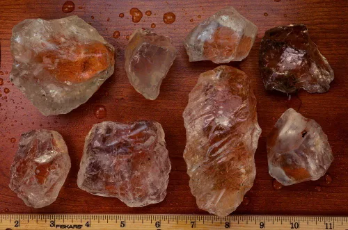 Vista 7 de Fantasia Materiales Paquete de 500 quilates de gran faceta de cuarzo de cristal natural sin recortar en bruto de Brasil