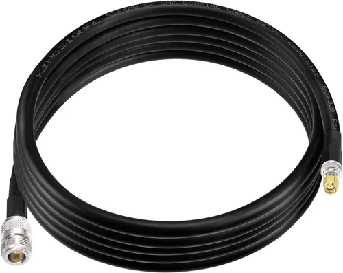 Vista 7 de Bingfu Lora Antenna ALSR400 - Cable de extensión RF de pérdida ultra baja de 10 pies - N hembra a RP-SMA macho - con adaptador SMA macho compatible