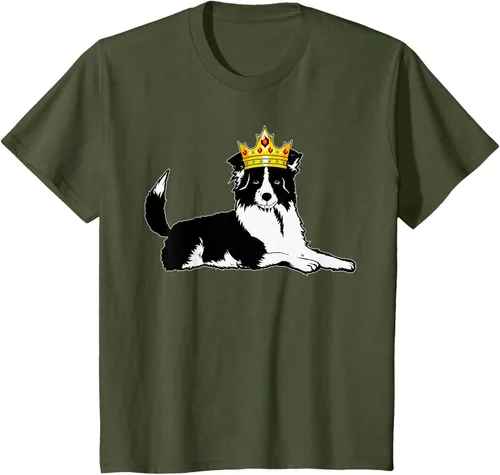Vista 11 de Border Collie Crown - Camiseta veterinaria de piel de pastoreo de ovejas, Negro