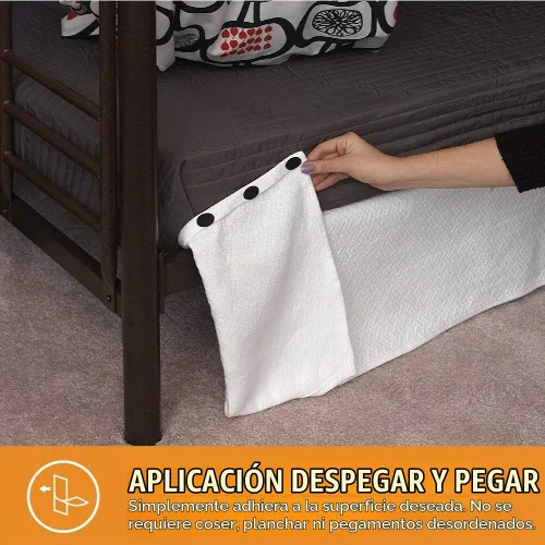 Vista 3 de VELCRO Brand para telas Cinta adhesiva de tela permanente con parte posterior pegajosa para alteraciones y dobladillo Desenganchar y pegar - Sin