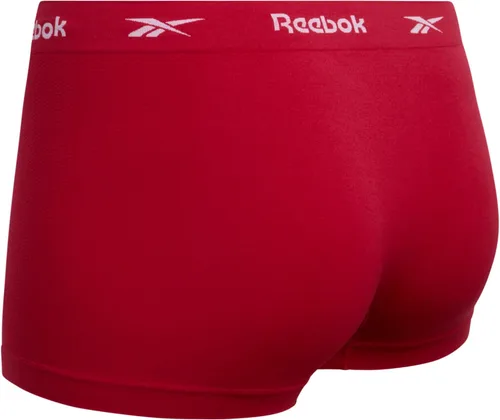 Vista 5 de Reebok Ropa interior para mujer Bragas sin costuras de cintura alta de talla grande (paquete de 4)