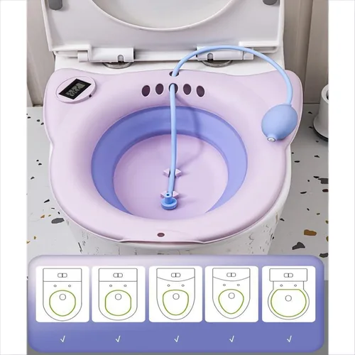 Vista 7 de Bañera eléctrica para hemorroides, asiento de inodoro, cuidado posparto, bañera para adultos y mujeres, kit de baño para mujeres, kit de baño