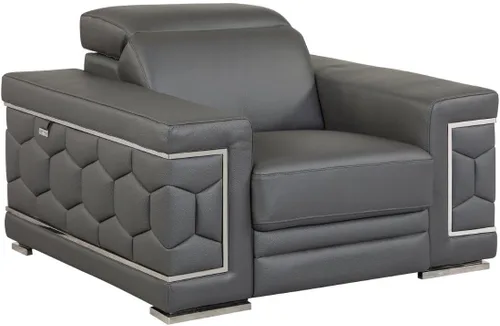 Vista 20 de Blackjack Furniture Usry - Sofá tapizado de piel italiana, color caqui
