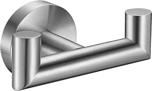 Vista 16 de Ganchos para toallas para baños, gancho de toallas de oro cepillado para cocina y baño, gancho de acero inoxidable SUS304, ganchos dobles
