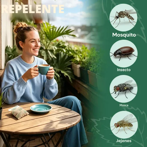 Vista 2 de Repelente de mosquitos para patio al aire libre, repelente