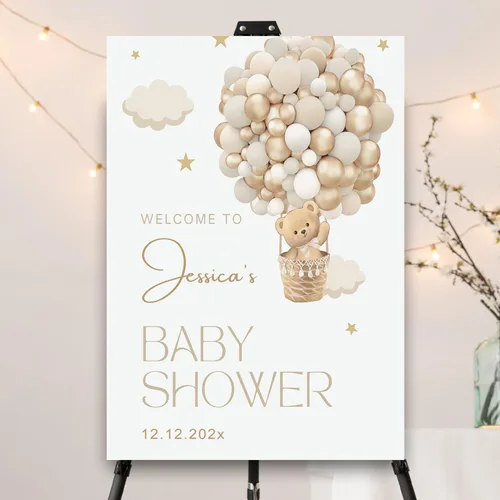 Vista 20 de Letrero personalizado de flores silvestres para baby shower, letrero de bienvenida para baby shower, decoración de fiesta de plástico con estacas