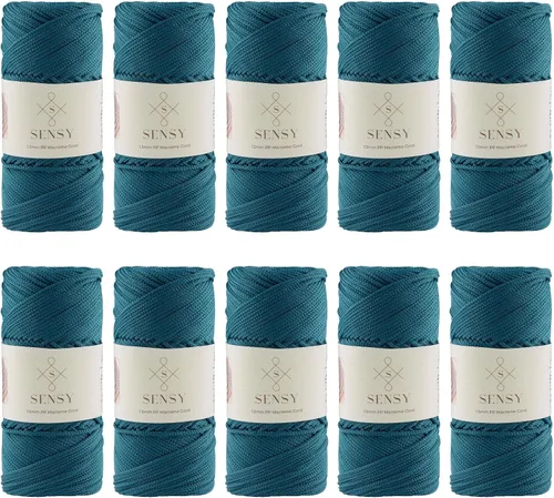 Vista 33 de Sensy Premium Cuerda de Poliéster 1.5mm (0.059 pulgadas) 164 Yardas Cuerda de Polipropileno 100% Cuerda de Macramé 1.5mm Cuerda para Bolsa