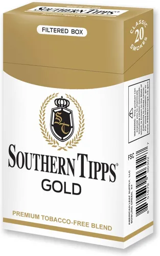 Vista 2 de SOUTHERN TIPPS Cigarrillos de hierbas dorados (20 varillas) – Sin tabaco ni nicotina Alternativa suave y satisfactoria al cigarrillo Mezcla