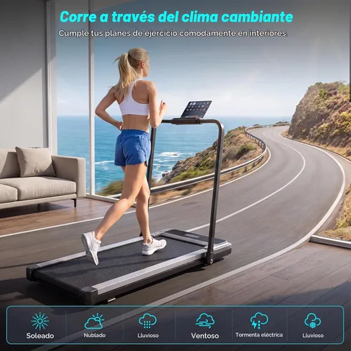 Vista 8 de NEWBULIG Caminadoras para el hogar con manillar portátil pequeño