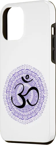 Vista 2 de Funda de meditación hindú para iPhone 12 Pro Max Om Yoga Ohm