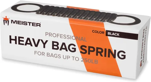 Vista 4 de Meister Muelle de bolsa pesada profesional para sacos de boxeo de hasta 250 lb - Negro