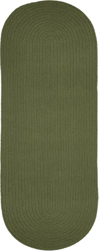 Vista 93 de Tapete de interior/exterior, diseño texturado trenzado, tapete reversible, Sintético, Musgo verde Verde (Moss Green)