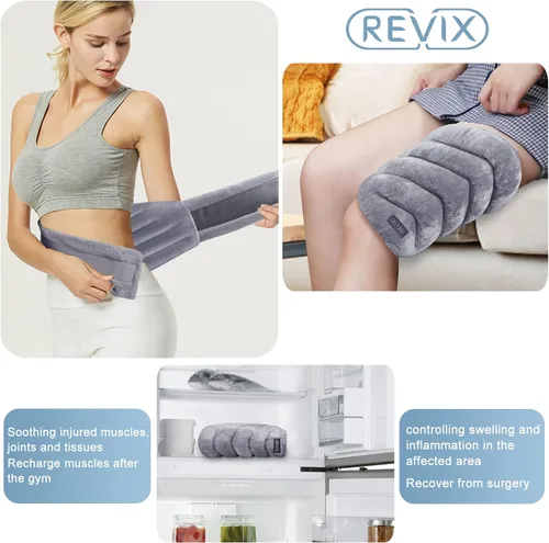 Vista 7 de REVIX Almohadilla térmica para microondas para cuello y hombros y almohadilla térmica para microondas para la espalda, envoltura de cuello calentada