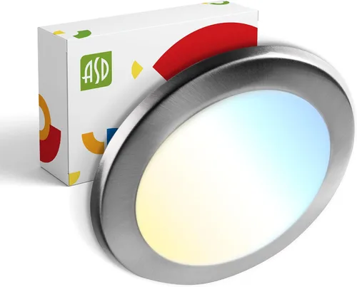 Vista 26 de ASD Paquete de 6 luces LED de disco de 4 pulgadas, 10 W 5CCT 2700K-5000K 685LM CRI90+, lámpara de techo regulable, disco de montaje en superficie