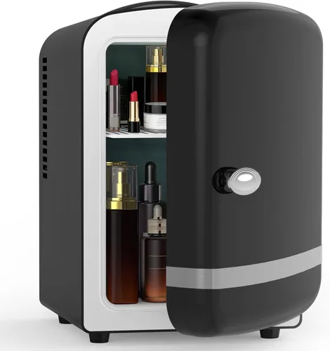 Vista 8 de Electactic Mini refrigerador de 4L/6 latas para encimera de dormitorio Negro