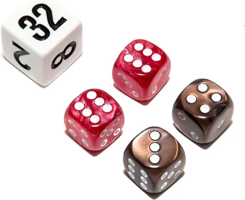 Vista 20 de Bello juegos Deluxe dados de imitación de mármol sets-black/, Azul, 5/8