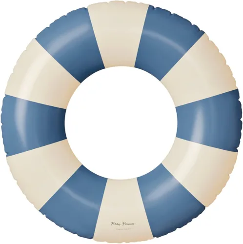 Vista 27 de Petites Pommes Flotador de piscina a rayas para niños y niños pequeños, tubo interior duradero, diseño de rayas clásico impreso a mano, dona