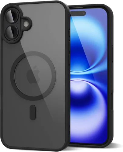 Vista 96 de oakxco Funda magnética transparente compatible con Magsafe, bonita funda delgada y transparente de poliuretano termoplástico no amarillenta, carcasa