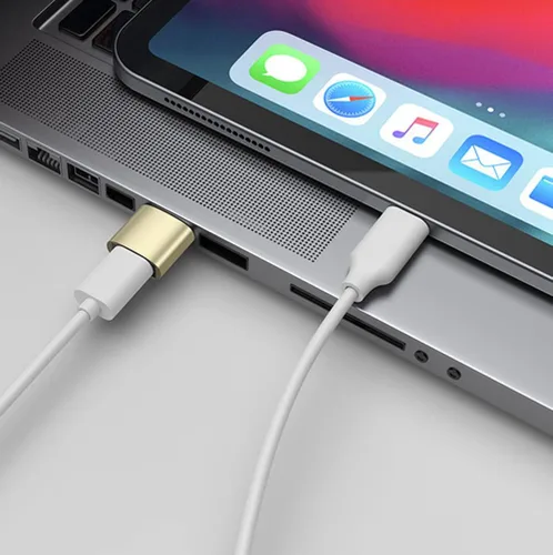 Vista 4 de Adaptador USB C hembra a USB macho, paquete de 3 unidades, adaptador USB tipo C a USB-A OTG compatible con iPhone 17/16/15 Samsung Galaxy
