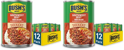 Vista 12 de BUSH'S BEST Latas de Garbanzos Rústicos de la Toscana de 15.5 oz, fuente de proteína vegetal y fibra, bajas en grasa, sin gluten, (paquete de 12)