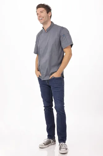 Vista 3 de Chef Works Springfield - Abrigo de chef para hombre