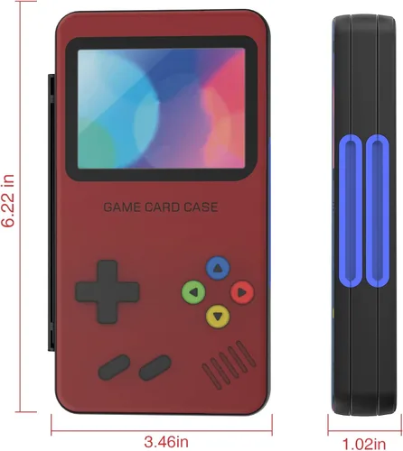 Vista 5 de Funda para tarjetas de juego Switch para Nintendo SwitchSwitch OLEDSwitch Lite, soporte para tarjetas de juegos con forro de color degradado con 48