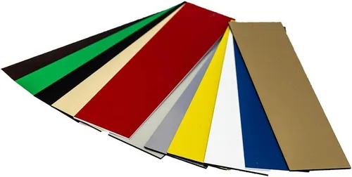 Vista 2 de Placa de identificación personalizada para pared/escritorio, 2 x 8 pulgadas, color negro
