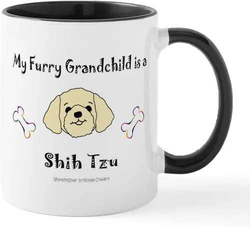 Vista 8 de CafePress Angel Shih Tzu In Clouds Taza de café de cerámica de 11 oz (11.0 fl oz)