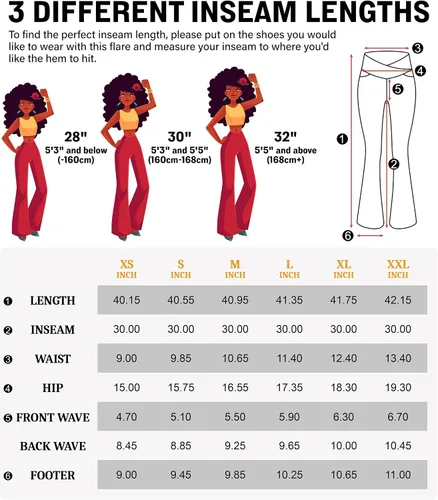 Vista 6 de HEGALY Pantalones de yoga acampanados para mujer, leggings cruzados, suaves, de cintura alta, pantalones casuales de entrenamiento con corte de bota