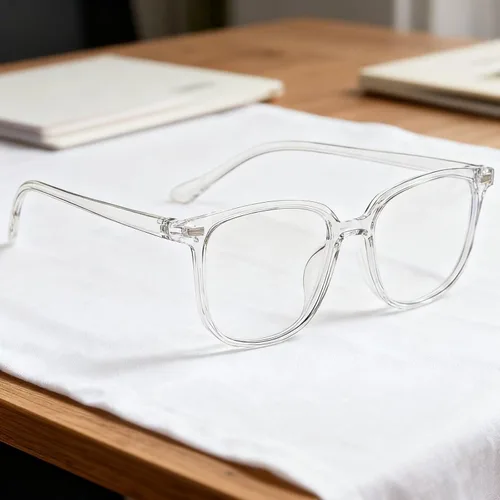 Vista 3 de Gafas de luz azul transparentes para mujeres y hombres, gafas con marco cuadrado de moda con protección antirreflejos