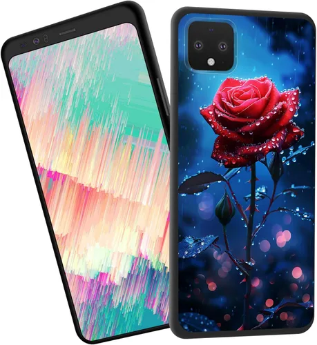 Vista 437 de Funda delgada para Google Pixel 4 XL, funda delgada de silicona de TPU suave a prueba de golpes para Google Pixel 4 XL, astronauta Galaxy