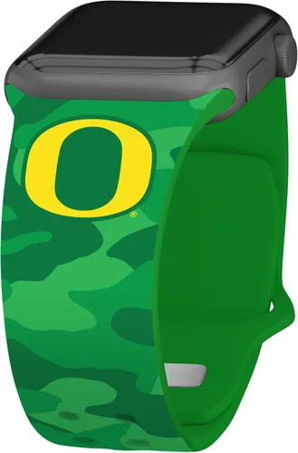 Vista 4 de Affinity Bands Correa de reloj Oregon Ducks HD compatible con Apple Watch Paint Stripe