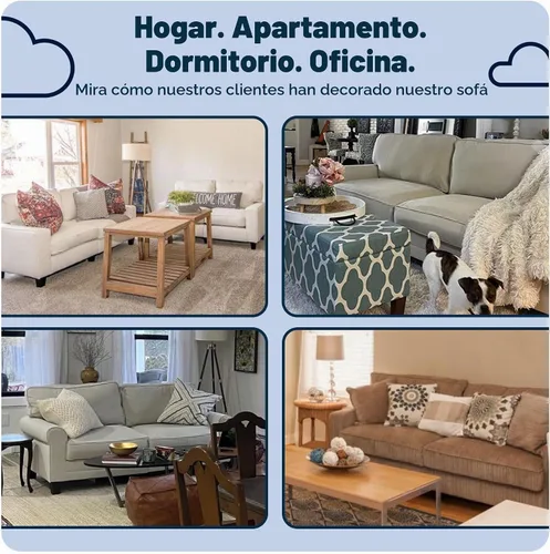 Vista 13 de Serta Palisades Sofás Tapizados para Sala, Sofá de Diseño Moderno, Tela, Beige