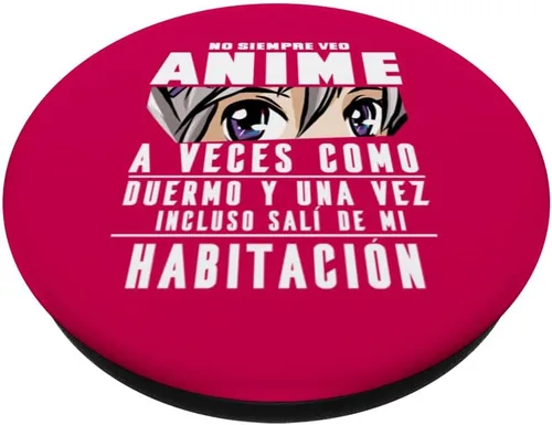 Vista 2 de No Siempre Veo Anime Para Ver Manga Mujer Niño Niña PopSockets intercambiables PopGrip