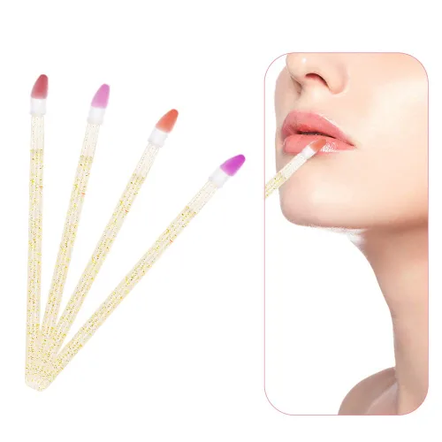 Vista 3 de Juego de 300 brochas desechables para labios (dorado)