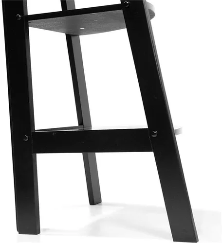 Vista 7 de Furniture of America Lawler - Estantería esquinera de madera contemporánea con 5 estantes, color negro