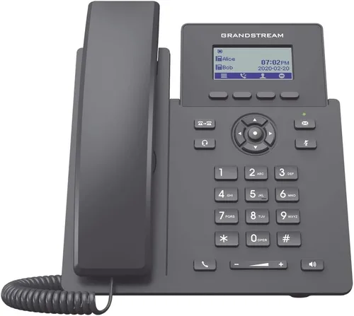 Vista 7 de Grandstream Teléfono IP GRP2601P 2 líneas, 2 cuentas SIP Pantalla LCD de 2.4 pulgadas Ethernet Gigabit de doble puerto con PoE integrado