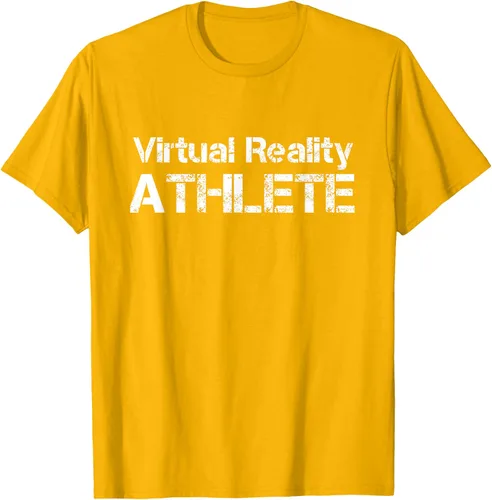Vista 82 de Virtual Reality ATHLETE for VR Gamers Camiseta, Negro, S