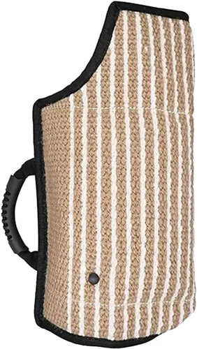 Vista 12 de Morezi Funda protectora de entrenamiento para mordeduras de perro, nailon resistente duradero, ajuste Pit Bull Pastor alemán Malinois, cachorro