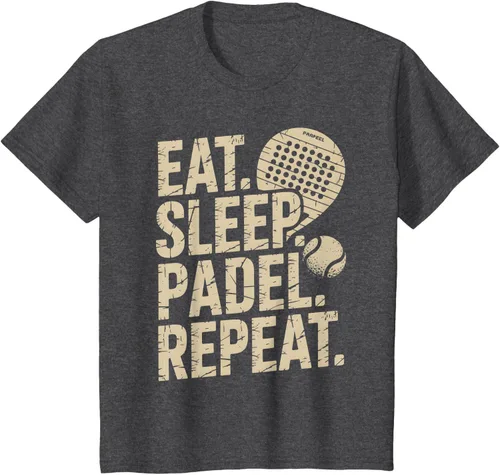 Vista 28 de Camiseta Eat Sleep Padel Repeat Padel Jugador de Tenis