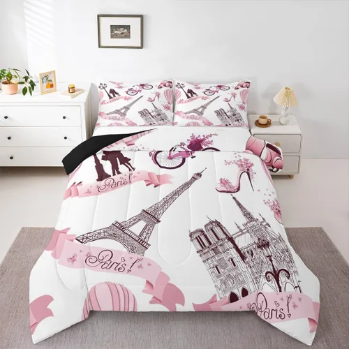 Vista 33 de Juego de ropa de cama rústica de granja color verde azulado con puerta de granero de madera, edredón de plumas tamaño Queen, decoración occidental